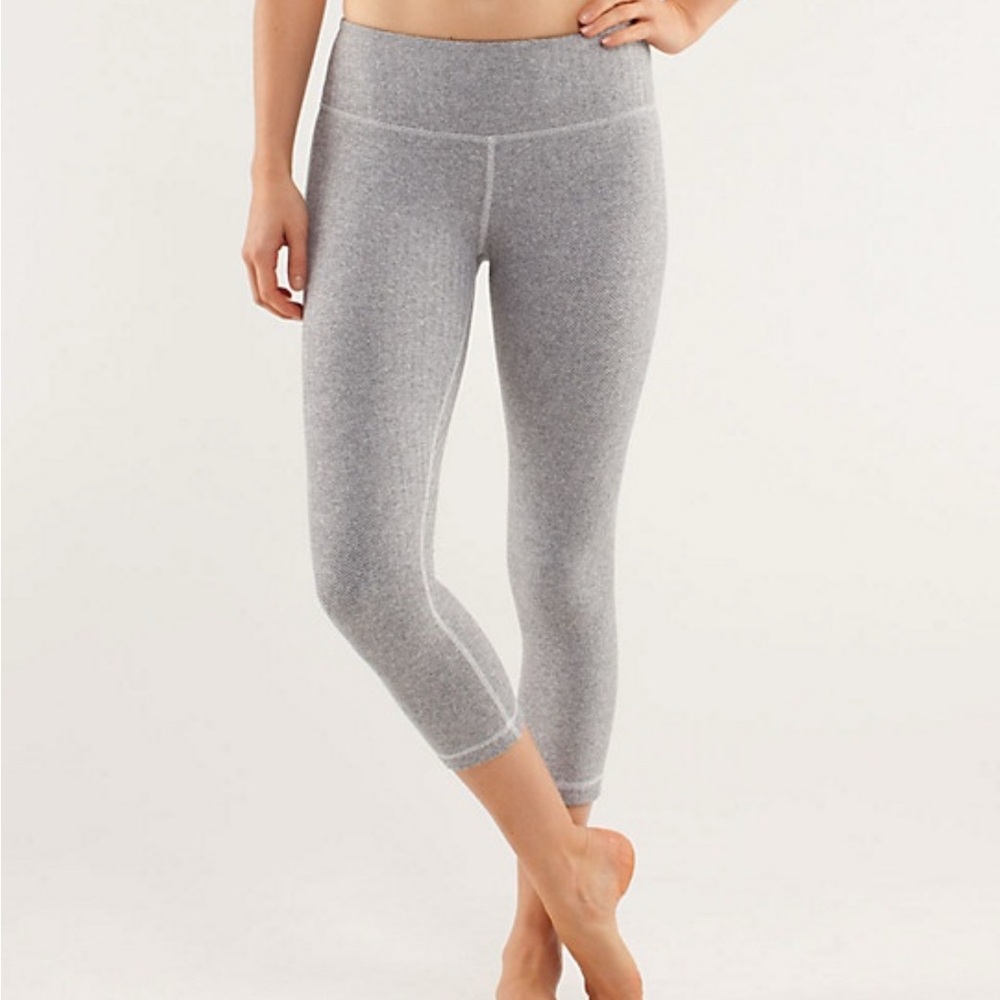 Gray Cropped Leggings